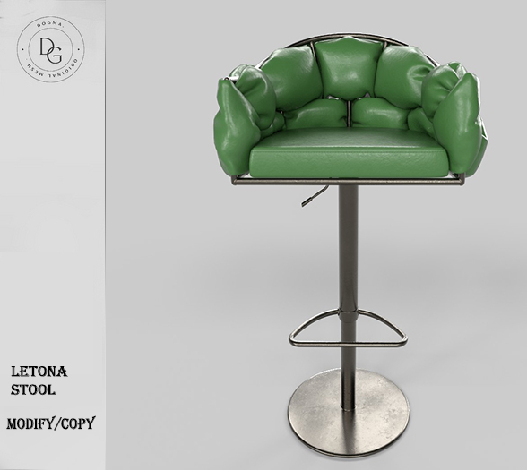 [Dogma] Letona Bar Stool Green
