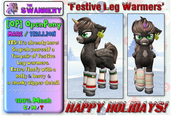 [OP] Festive Leg Warmers