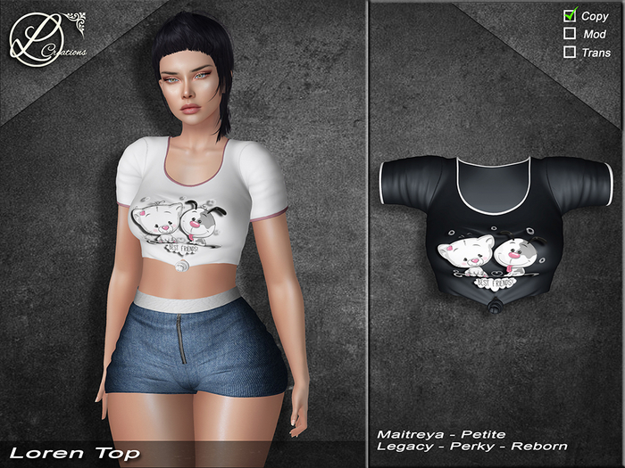 Loren Top Black