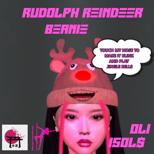 Rudolph Reindeer Beanie