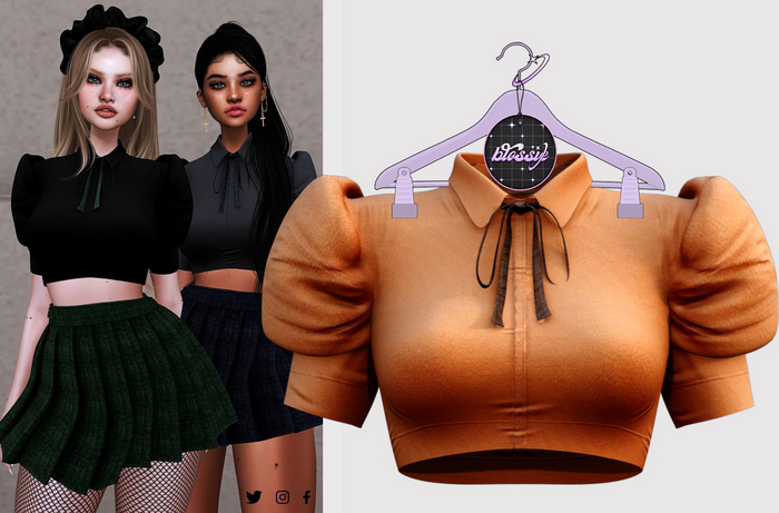 -Blossie-#12// Rose Shirt