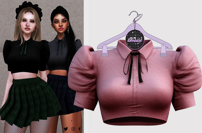 -Blossie-#11// Rose Shirt