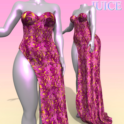 Magenta Gown Kupra