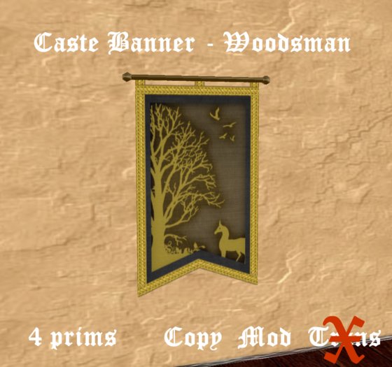 Gorean Caste Banner -  Woodsman