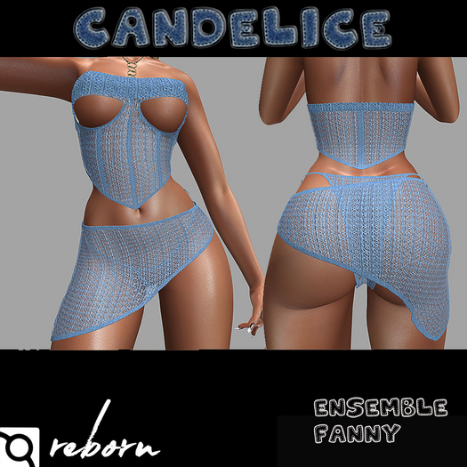 Add me - Reborn - Ensemble Fanny Coton Bleu