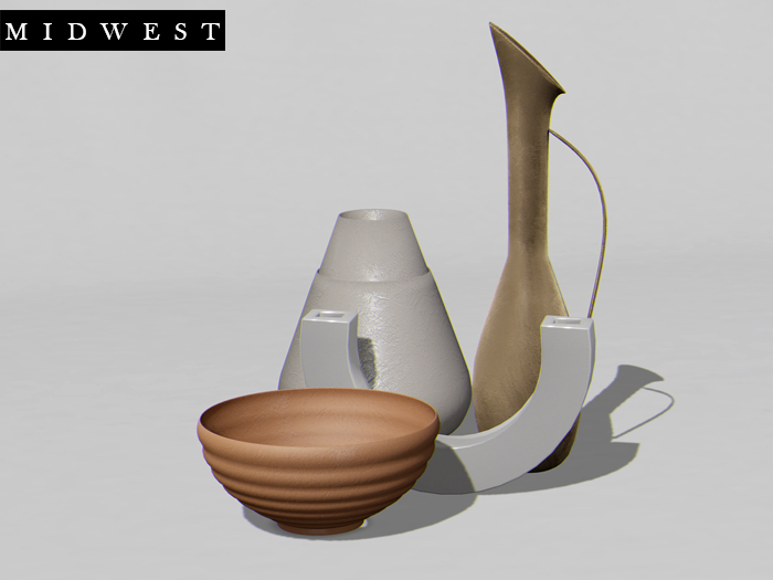 Midwest - Vogue - Bowl, Curve, Jar, Vase