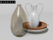 Midwest - Vogue - Jar, Plate, Glass