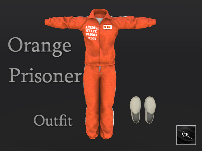 * RC * Orange  Prisoner Outfit - Male - ADD ME !