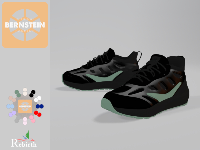 Bernstein . Ryn sneaker . black . Rebirth