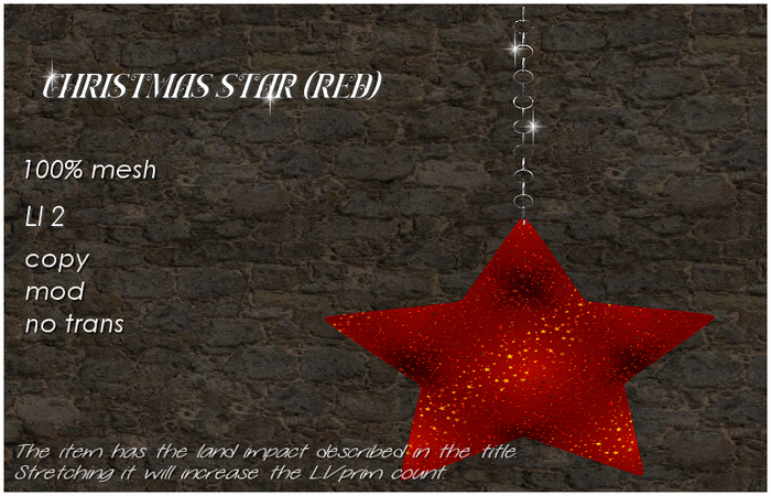 Christmas star ( red)
