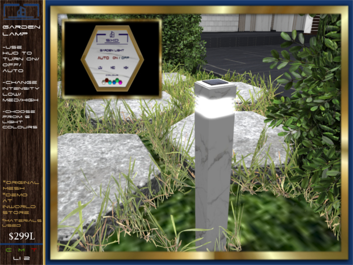 Garden Light - White Marble