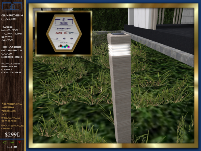 Garden Light - Light Oak