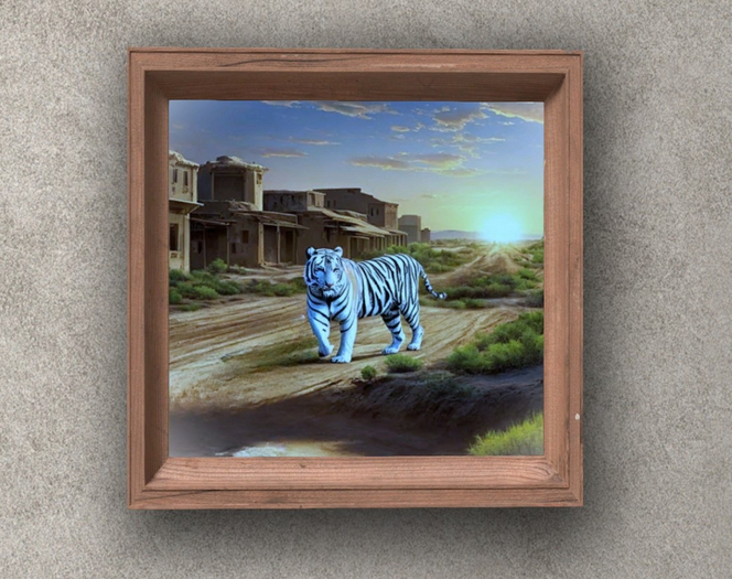 A TIGER IN THE TOWN - MAINS ART