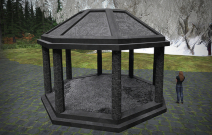 Cyberpunk Gazebo Low Ceiling Version