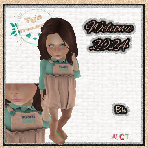 {TT} Welcome 2024 Romper - Bebe