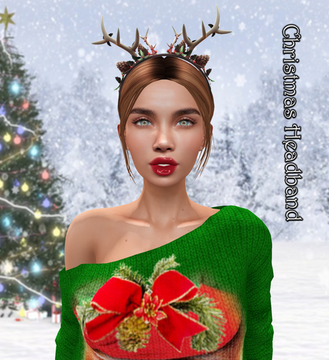[NF] - Female Christmas Headband - [Antlers Headband]