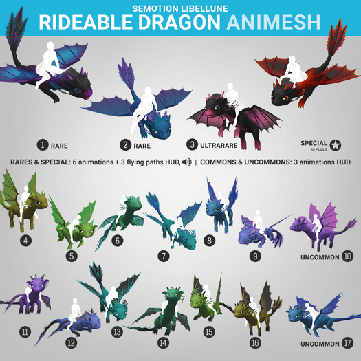 SEmotion Libellune Rideable Dragon Animesh #12 REZ Touch