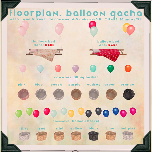 floorplan. balloon SET (gacha C/NT) [box]