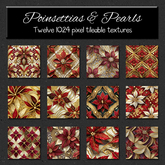 *Wallflowers* Holiday Glamour - Poinsettias & Pearls
