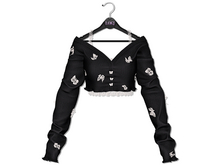 Loki - Cynthia Flutter Cardigan - Black