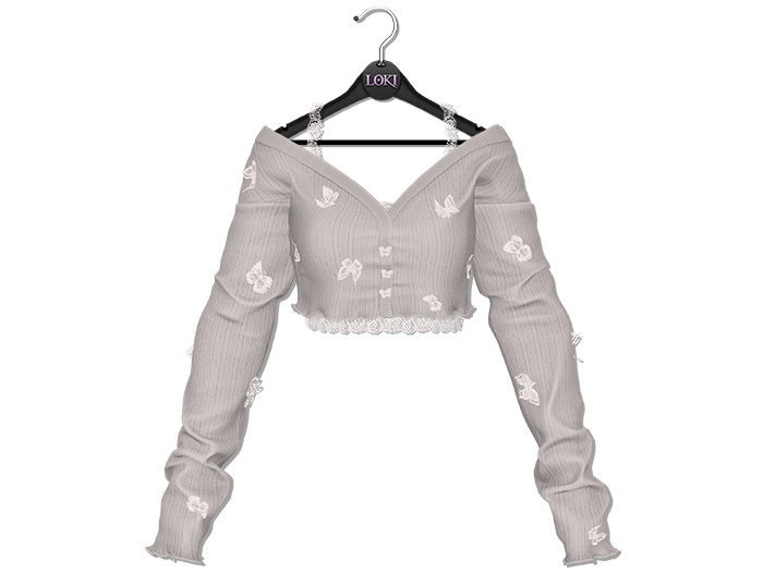 Loki - Cynthia Flutter Cardigan - Grey