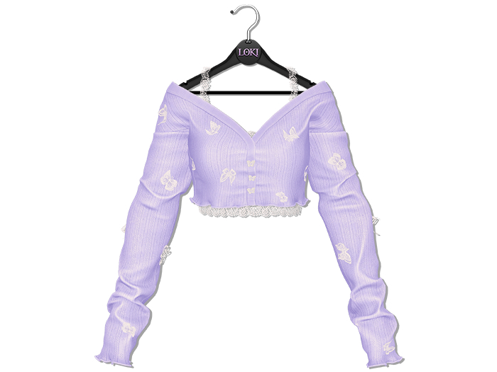 Loki - Cynthia Flutter Cardigan - Lavender