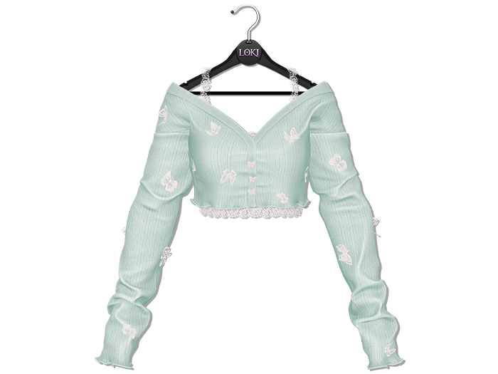 Loki - Cynthia Flutter Cardigan - Mint