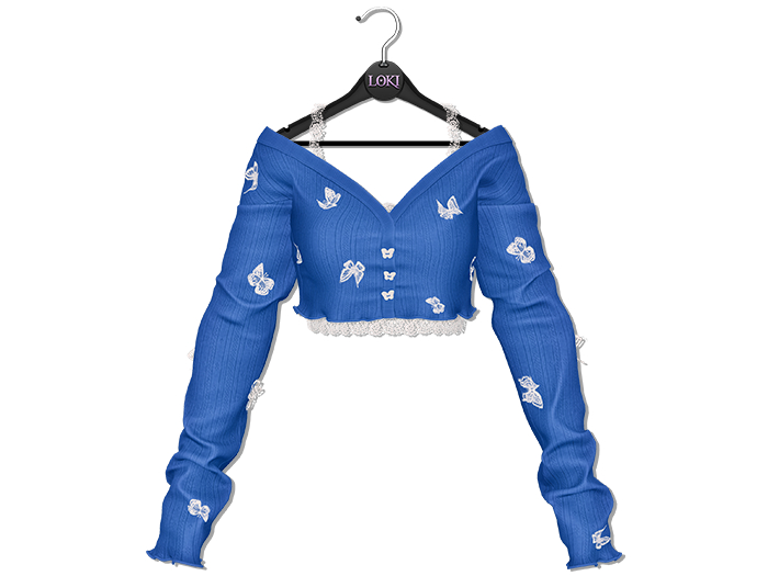 Loki - Cynthia Flutter Cardigan - Navy