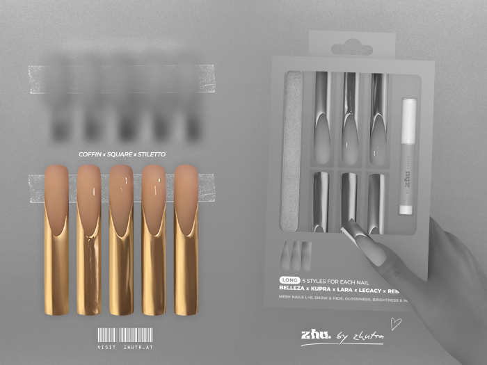 zhu. Golden long nails DEMO