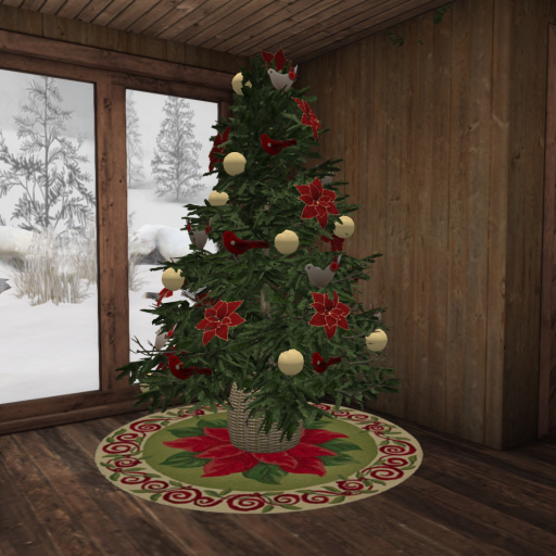Christmas tree with rug 2023