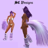 ICED PURPLE: NEKO BOOTS, TAIL & EARS