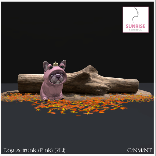 SUNRISE Shapes & co - Dog & Trunk (Pink) (ADD)