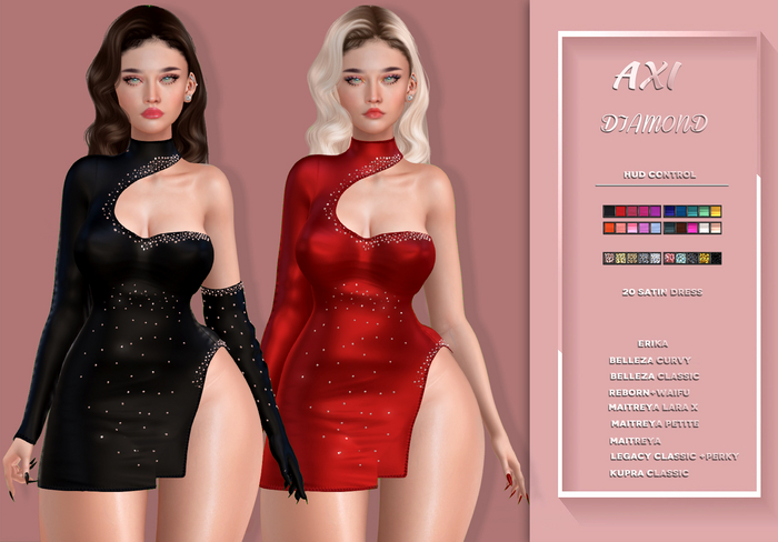 Promo![AXI]  Diamond Dress Fatpack