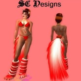 PLATINUM TIPPED RED: BOOTS, TAIL & EARS