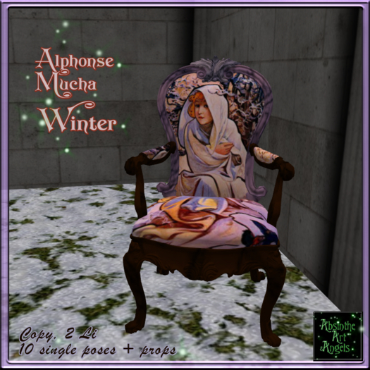 Alphonse Mucha WINTER Chair