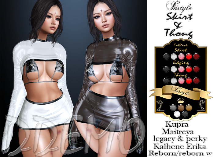 InStyle .::Scarlet ::.. HUD skirt  - Thong  FAT DEMO