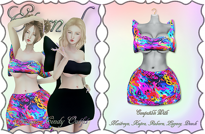 Eternal Cindy Outfit Set Paint Splatter