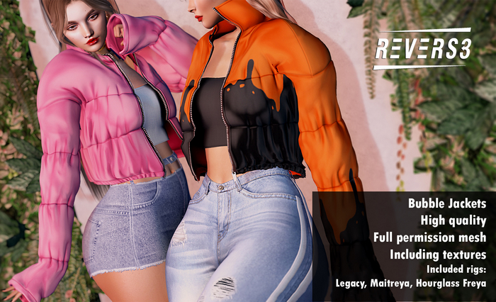 REVERS3 | Full Perm Bubble Jackets including Rigs & textures