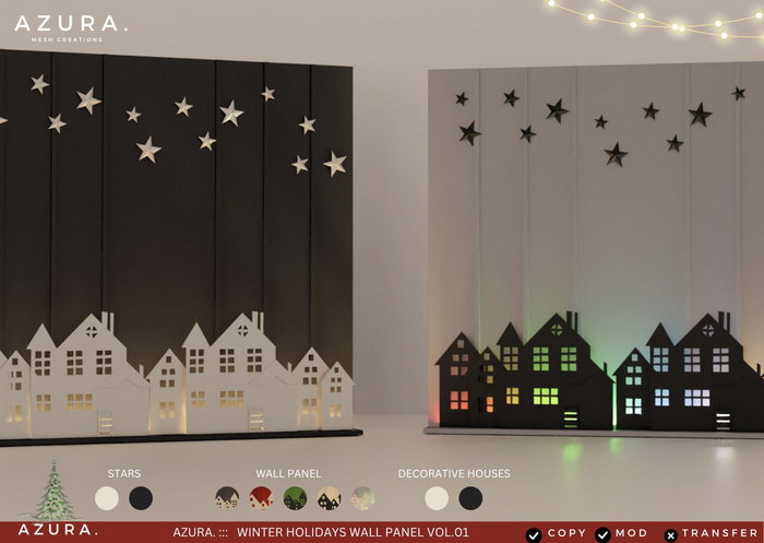 AZURA ::: WINTER HOLIDAYS WALL PANEL VOL.01 (CHRISTMAS TIME)