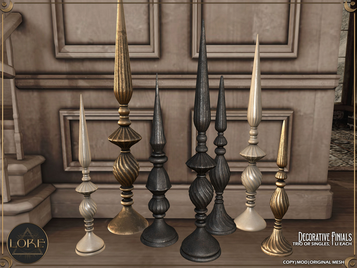 LORE Decorative Finials [fatpack] 