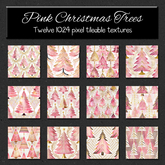 *Wallflowers* Pink Christmas Trees