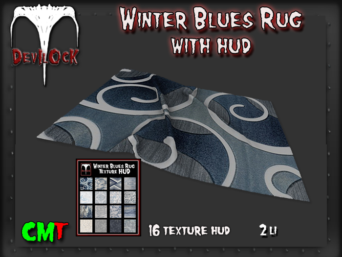 DEVILOCK - Winter Blues Rug (ADD TO UNPACK)