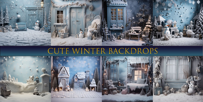 SATO - Cute Winter Blogger backdrop textures