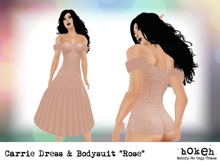 Bokeh - Carrie Bodysuit & Dress "Rose" (Boxed)