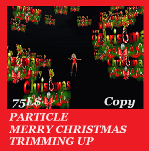 PARTICLE MERRY CHRISTMAS TRIMMING UP 