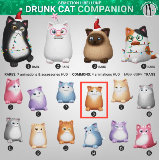 SEmotion Libellune Drunk Cat Animesh COMMON 08