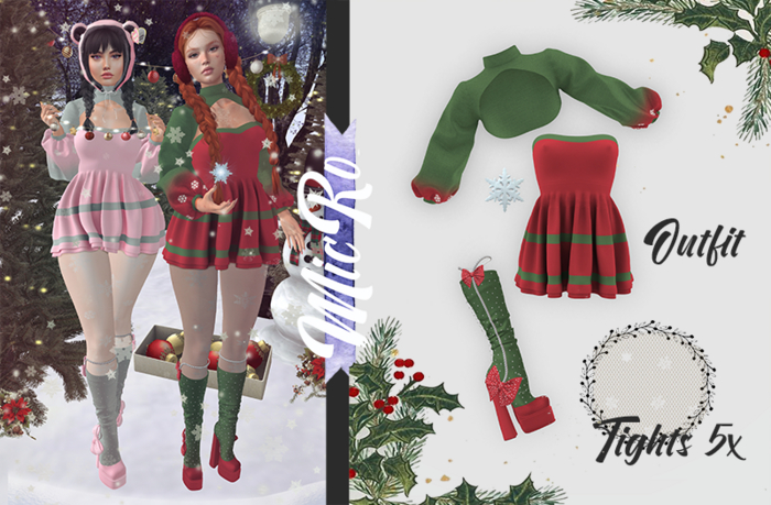 - MicRo - Outfit Ida Emerald Red