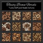 *Wallflowers* Toasty Brown Florals