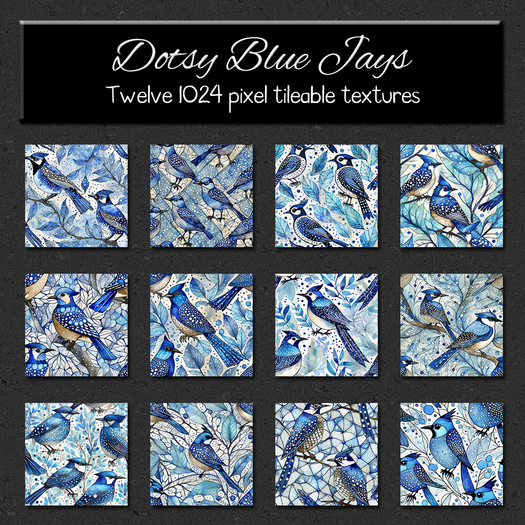 *Wallflowers* Dotsy Blue Jays