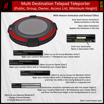 Second Life Marketplace - Michelle's Multi Destination Telepad